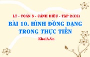 Hình đồng dạng trong thực tiễn: trong tự nhiên, nghệ thuật, kiến trúc? Toán 8 bài 10 Cánh diều Tập 2 C8